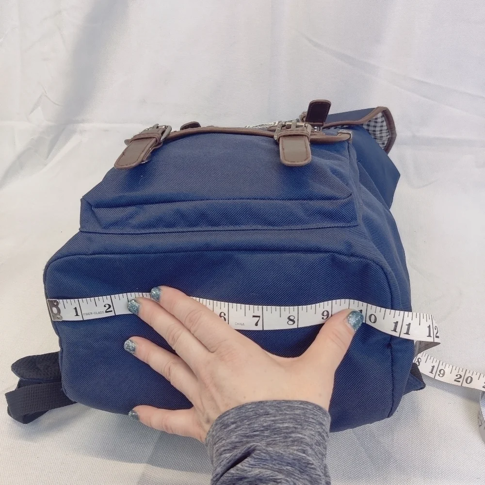 Steve Madden Classic Utility Backpack Blue Drawstring Top Barnett Avenue